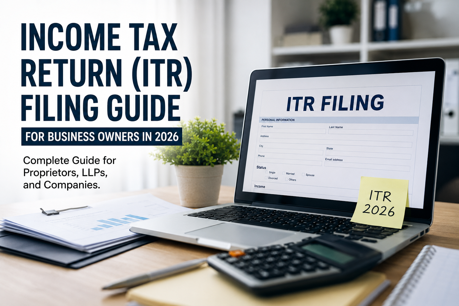 Income Tax Return (ITR) Filing Guide for Business Owners in 2026